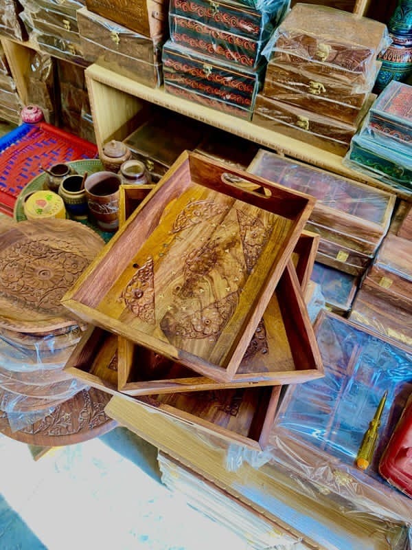 Wooden tray 3 piece